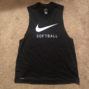Nike Women's Swoosh Softball Muscle Tank Top